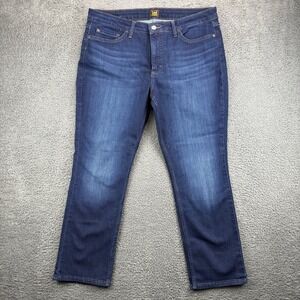 Lee Women's 101 CM‎ SEW2 Dark Wash Bootcut Jeans Size 16S